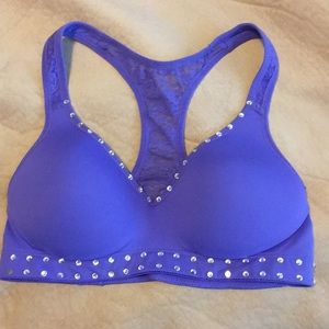 Purple Yoga Push Up Bra